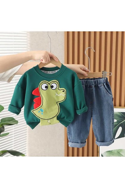 Compleu verde din 2 piese CROCO