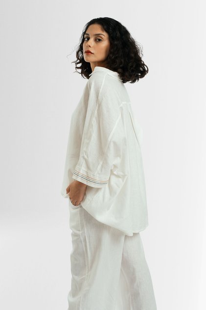 Este Short Sleeve Women's Shirt Cream