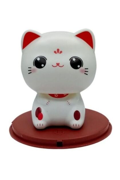 Çince MANEKİ NEKO Kafa Sallayan Kedi Küçük boy güneş enerjili