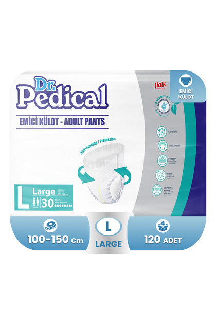 DR. PEDİCAL Hasta Bezi Emici Külot Large 4 Paket