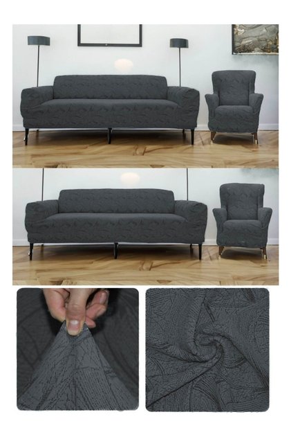 Seat Cover Set Sofa Bed-Sofa Cover Set Jacquard 3 3 1 1 Washable Stretch Elastic Flexible