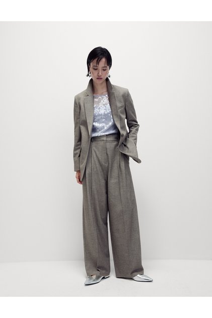 Yüksek Bel Wide Leg Pantolon