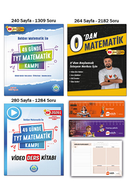 REHBER MATEMATİK YAYINLARI 49 Günde Tyt Matematik Kampı - Video