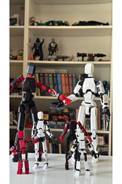 moifugyia Lucky 13 Aksiyon Figürü Robot Oyuncak 6'lı Dev Lucky 13