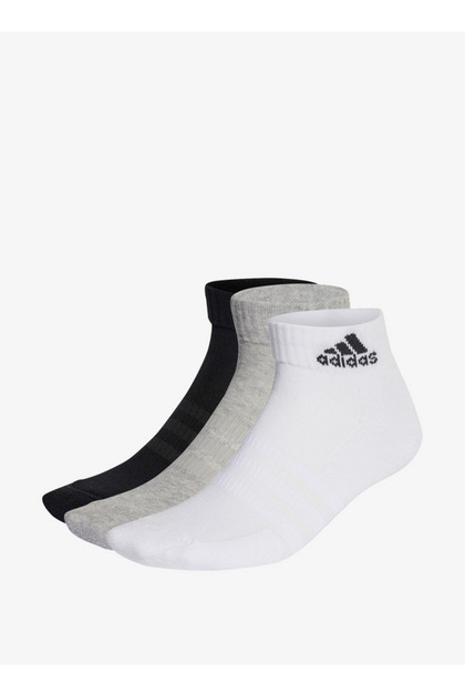 Cushioned Ankle-Length Socks - 3 Pairs