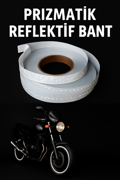 1.9 CM GENİŞLİK 25 METRE UZUNLUK DEOKARATİF BEYAZ REFLEKTİF BANT