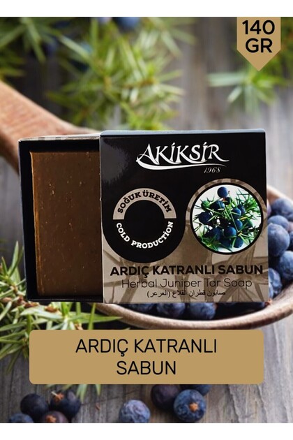 Akiksir Doğal Ardıç Katranlı Sabun 140GR - Fiyatı, Yorumları