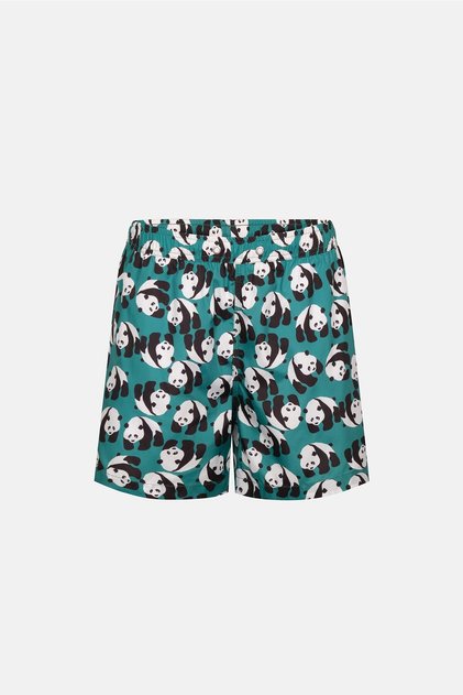 Multicolor Panda Des. Shorts