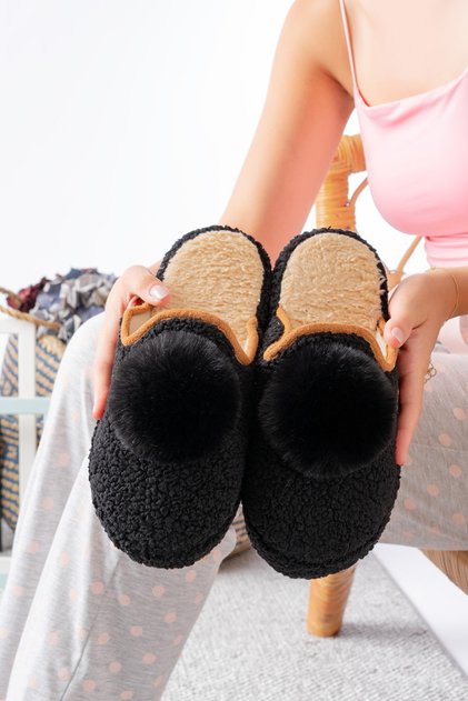 Women's House Slippers Pompom Stylish Clothing Gift Dowry Bundle Guest Slippers