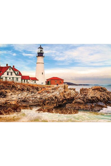 Puzzle - Lighthouse On The Rock , 1500 piese, include lipici