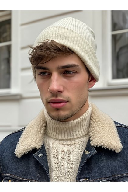 Ribbed Men's Beret