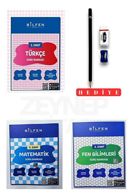 Bilfen Yayıncılık 3.Sınıf Tüm Dersler Soru Bankası Seti 3 Kitap