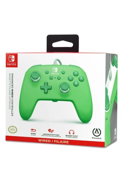 Controler cu fir îmbunătățit Verde Seafoam - Nintendo Switch