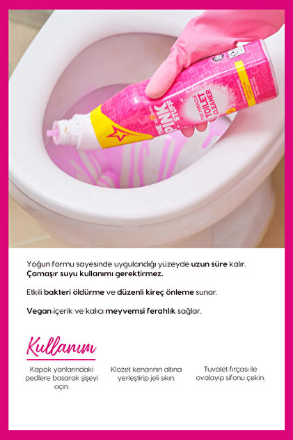 ThePinkStuff Mucizevi Tuvalet Temizleyici Avantaj Paket 3x750ml