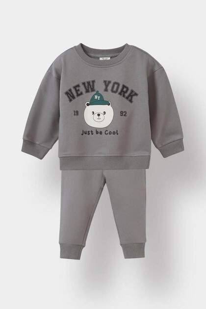 Light Gray Baby Boy Bottom-Top Set E8994A5/Gr454