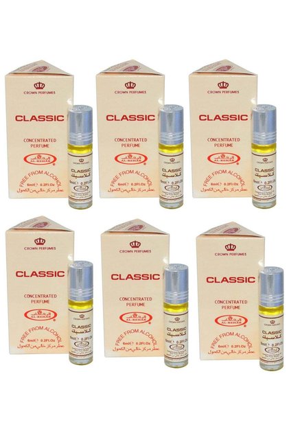 Classic Concentrated Perfume Oil 6ml (Pack of 6)