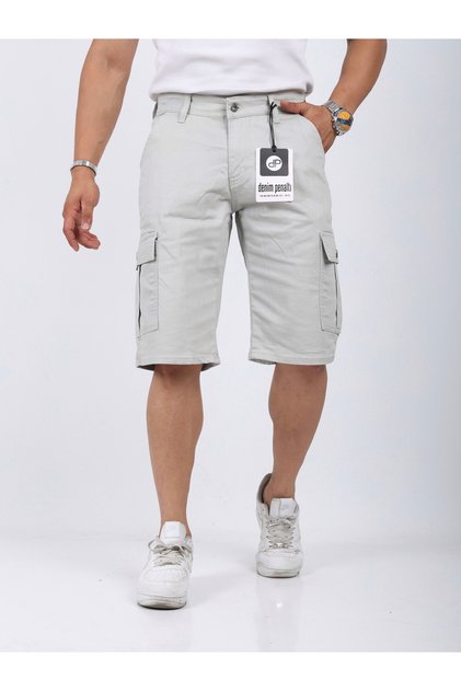 Cargo Pocket Capri Stone