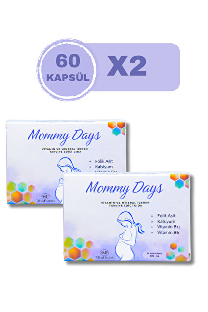 mekapharma Mommy Days Gebelik Dönemi Folik Asit, Kalsiyum, Vitamin