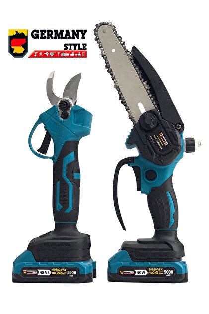 定価32300円❗️4点セット❗️SHEGAIA セット Germany Style GRM 99880 Çift Akülü 2 Li Set Şarjlı Ağaç Dal Kesme