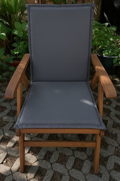 Bahçe ahşap sandalye minderi 95x40 4 lü takım