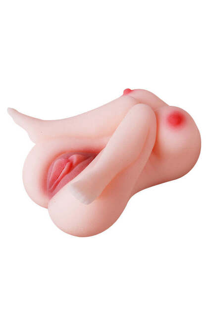 WildFashion Torso sex toy with dual stimulation, made of soft silicone,  Skin, TOY576-1500- Trendyol