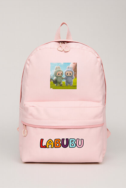 Pink Labubu Elementary School Backpack
