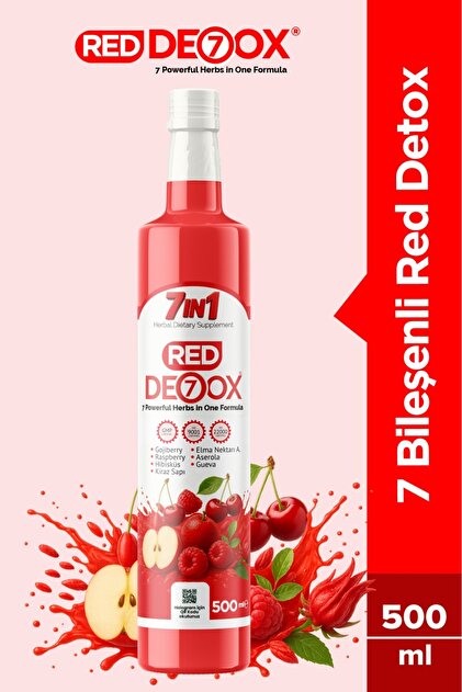 De7ox Red Detox 7 Bileşenli Detoks Sirkesi 500 ML - Fiyatı, Yorumları