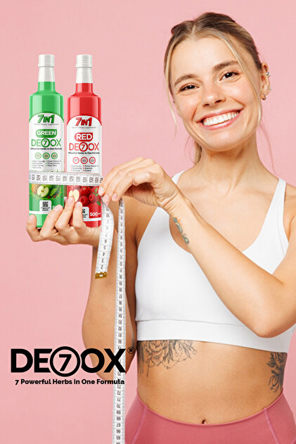 De7ox Detox Sirke Seti - Red & Green Detox Sirkesi Seti 2 x 500 ML