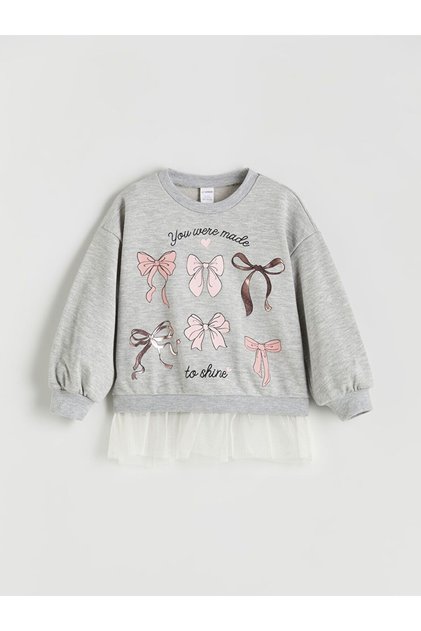 Lcw Kids Crew Neck Girls Sweatshirt