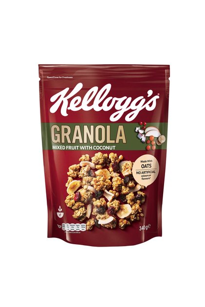 Granola Mixed Fruit With Coconut Value Pack 340 gCrunchy Cereal with Oats and Real Fruits
