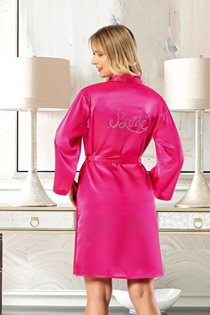 fuchsia pink dressing gown Hot Pink Velvet Dressing Gown