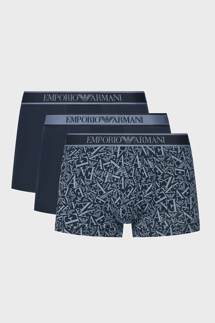 Logolu Streç Pamuklu 3 Pack Boxer Erkek BOXER EM000370 AF10779 MB089