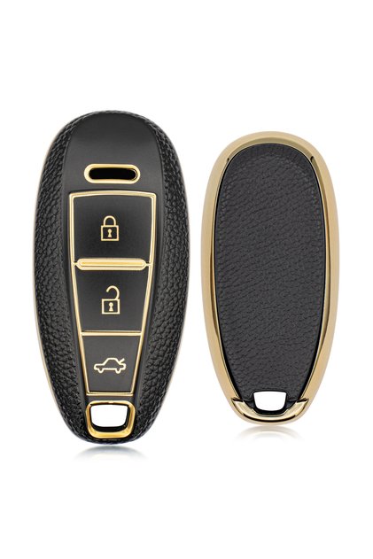 Vitara Swift 3 Button Smart Nano Patterned Key Case - Black