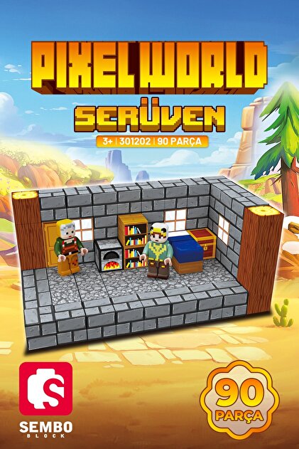 Sembo Block PixelWorld Serüven Manyetik Mıknatıslı Yapı Bloğu Seti