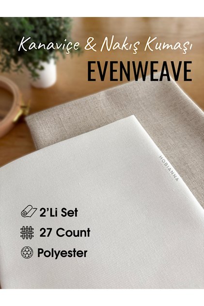 Set tkanina za vezenje i vezenje križićima Evenweave