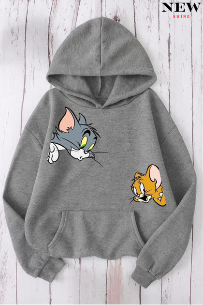 Tom and Jerry Printed Sweatshirt