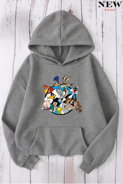 Cartoon Character Printed Sweatshirt