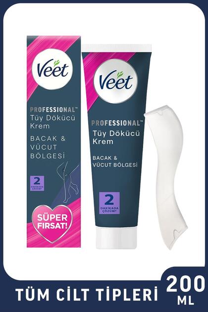 Professional Tüy Dökücü Krem Tüm Cilt Tipleri İçin 200 ml