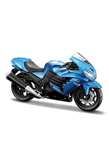 Maisto 1:18 Kawasaki Ninja ZX-14R Model Motor - Mavi 39025-03