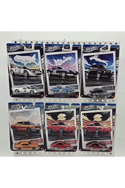 HOT WHEELS Silver Series National Icons 6'lı Set – Porsche 911 R