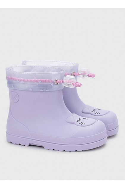 Lilac Baby Rain Boots Mendi Gato