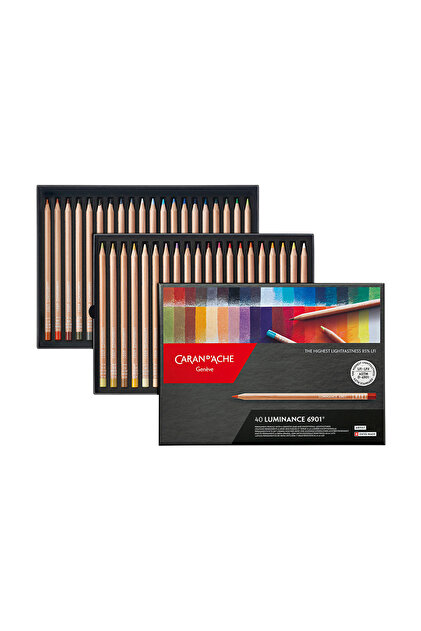 Caran d'Ache Luminance Kuru Boya Kalem 40 Renkli Set Fiyatı