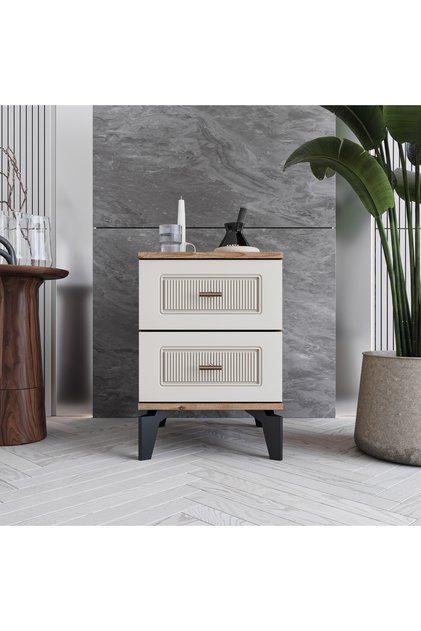 Libra 2 Çekmeceli Komodin %100 MDF