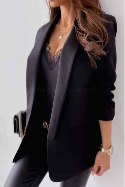 Sacou dama cu maneci incretite stil modern si elegant