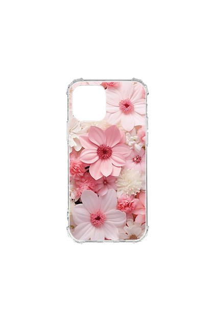 Carcasă spate antișoc pentru Apple iPhone 12 Pro Max, margaretă roz și albă, AS 1145