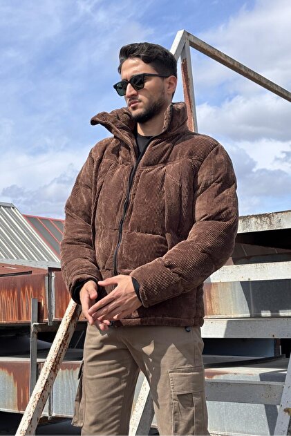 Detachable Hood, Velvet Fabric, Stand-Up Collar, Cold-Resistant, down Jacket 2484
