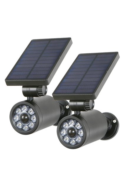 Güvenlik Kamerası Görünümlü Sensörlü Güneş Enerjili 1500mAh 400 Lümen Led Lamba 2 Adet