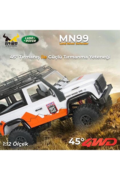 MN Model MN99 V2 1/12 Land Rover Defender D90 4WD RC Model Crawler