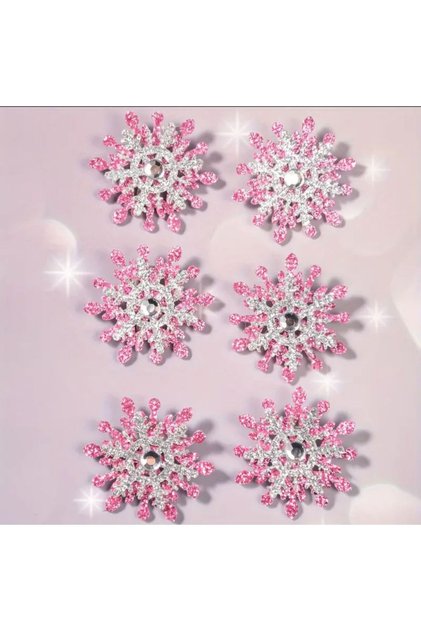 Set of 6 Elsa Snowflake Hair Clips