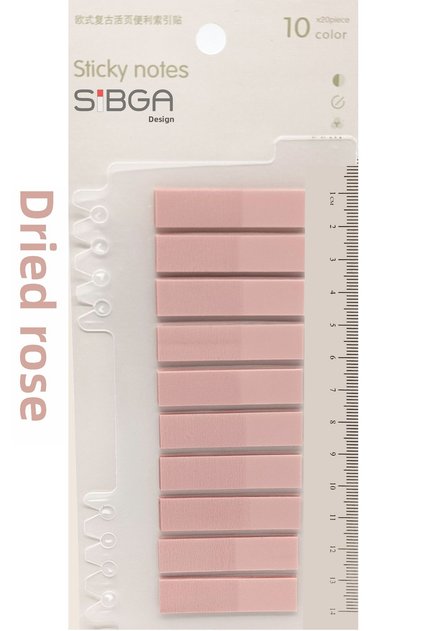 Transparent Dusty Rose Color Postit Post-It Post It. Bookmark Bookmark Postit Sticker Note Paper